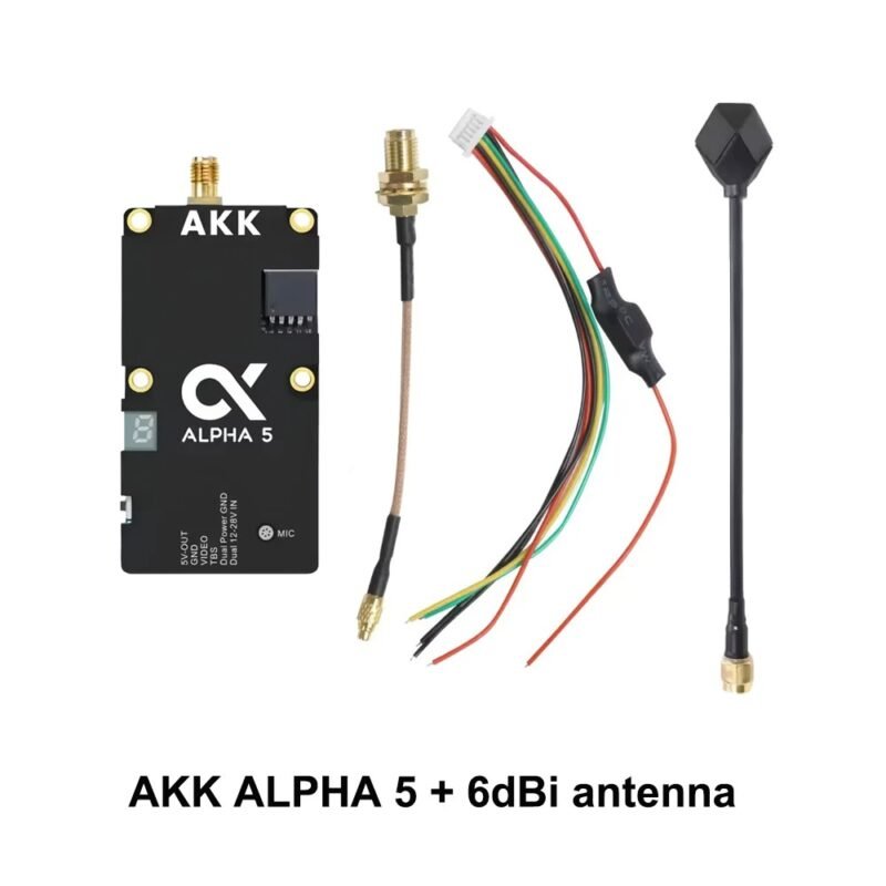 AKK Alpha 5 VTX 5W Smart FPV 4.9GHz 5.8GHz Video Transmitter